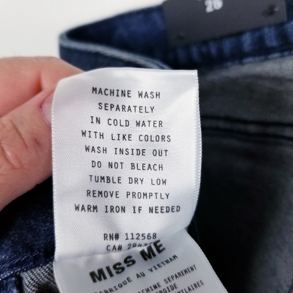 MISS ME Floral Embroidered Skinny Jeans NWT size 26 - Picture 9 of 10